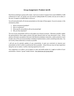 Group Assignment: Problem Set #5