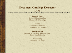 Document Ontology Extractor (DOE)