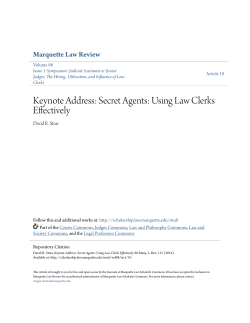 Secret Agents: Using Law Clerks Effectively