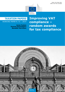 Improving VAT Compliance - European Commission