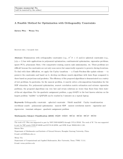 A Feasible Method for Optimization with Orthogonality Constraints
