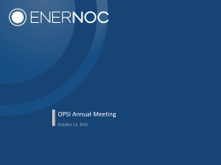 OPSI Annual Meeting - Organization of PJM States