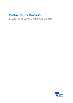 Excellence in public private partnerships