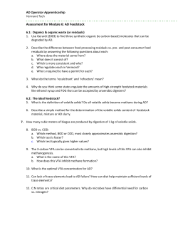 AD Operator Apprenticeship Vermont Tech Assessment for Module