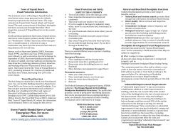 Topsail Beach Flood Protection Brochure and Information