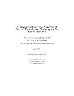 A Framework for the Analysis of Formal Description
