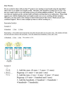 Third Grade * Daily Homework * Week 2