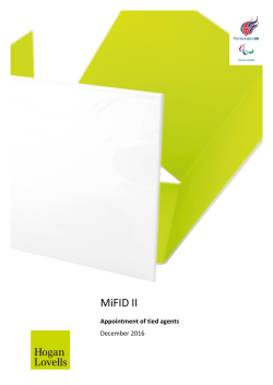 MiFID II - Hogan Lovells