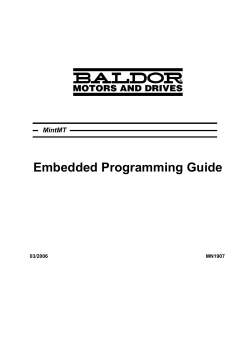 Embedded Programming Guide