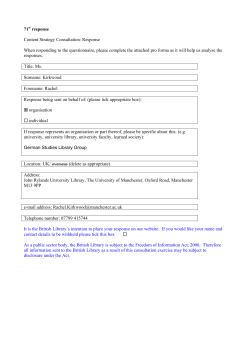 Content Strategy Consultation: Response