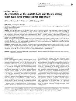 An evaluation of the muscle-bone unit theory among