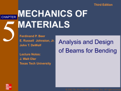 5 analysis and design of beams for bending