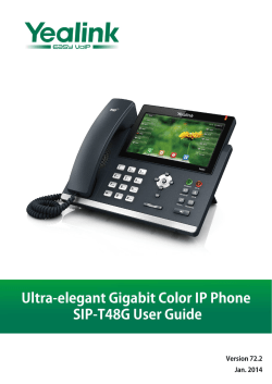T48G User Guide - Yealink