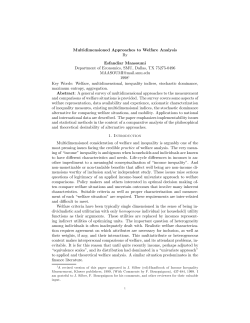 Multidimensioned Approaches to Welfare