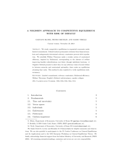 A NEGISHI`S APPROACH TO COMPETITIVE EQUILIBRIUM WITH