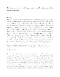 2.0 Technology Adoption Models and Theories