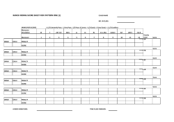 RANCH RIDING SCORE SHEET FOR PATTERN ONE (1)
