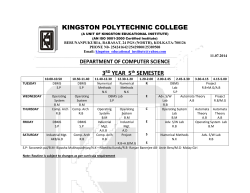 DEPARTMENT OF COMPUTER SCIENCE 11.07.2014 2 ND YEAR