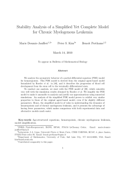 Stability Analysis of a Simplified Yet Complete Model for