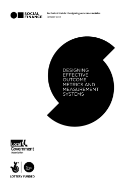 designing effective outcome metrics and measurement systems
