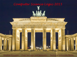 Computer Science Logic 2015