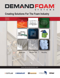 foam cutting - Demand Products