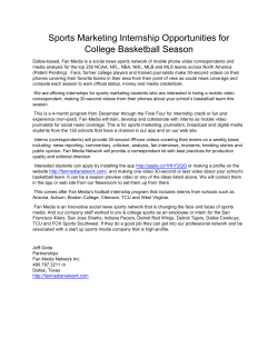 Sports Marketing Internship Opportunities for College Basketball