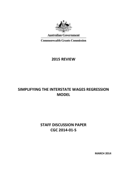 CGC 2014-01-S Simplifying the Interstate wages regression model