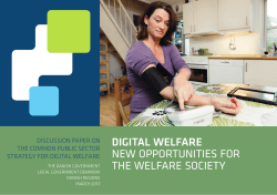Digital velf&aelig;rd Nye muligheder for velf&aelig;rdssamfundet