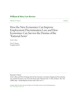 How the New Economics Can Improve Employment Discrimination