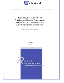 The Formal Theory of Birth-and-Death - Algorithms Project