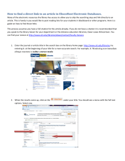Finding a direct link to an article