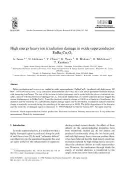 High energy heavy ion irradiation damage in oxide superconductor