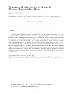 Do managerial behaviors trigger firm exit? The case of hyperactive