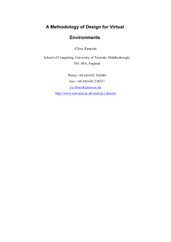 A Methodology of Design for Interactive Digital Environments
