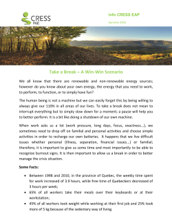 Take a Break – A Win-Win Scenario