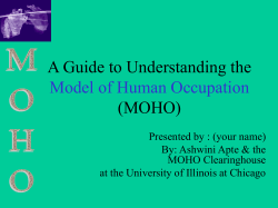 A Guide to Understanding the MOHO - University of Illinois at Chicago