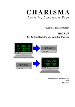 The Directory Backup Function - Electronic Data Processing PLC