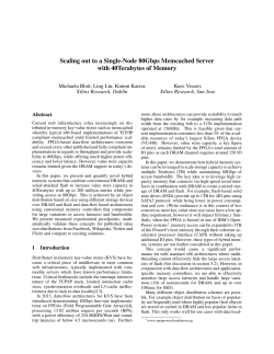 Scaling out to a Single-Node 80Gbps Memcached Server