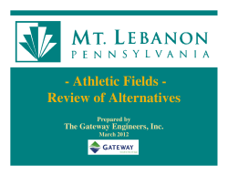 Athletic Fields - Review of Alternatives