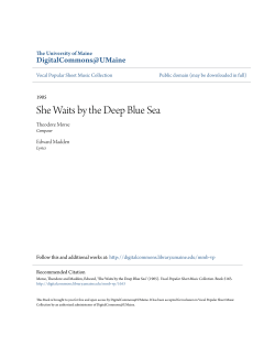 She Waits by the Deep Blue Sea