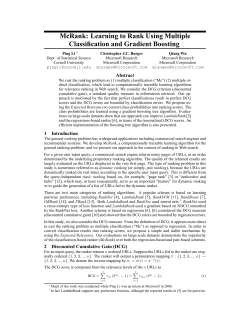 Learning to Rank Using Multiple Classification and Gradient Boosting