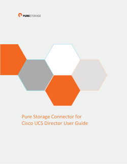 Pure Storage Connector for Cisco UCS Director User Guide