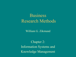 Business Research Methods William G. Zikmund