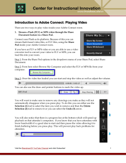 Playing Video in Adobe Connect Handout