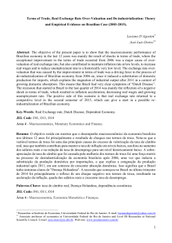 Terms of Trade, Real Exchange Rate Over-Valuation and