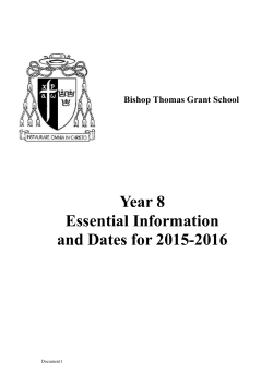 homework - Bishop Thomas Grant School