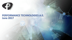 PERFORMANCE TECHNOLOGIES AE June 2017 The