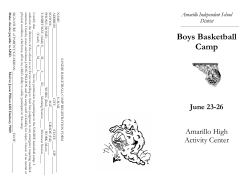 Boys Basketball Camp - Amarillo High School