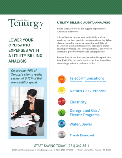 lower your operating expenses with a utility billing analysis